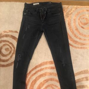 Ag Adriano Goldschmied Jeans - Black distressed AG legging ankle jean Ag Adriano Goldschmied Jeans - Black distressed AG legging ankle jean